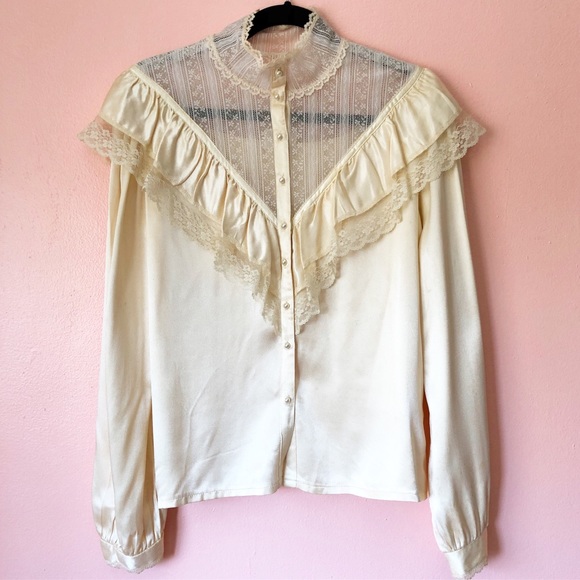 Vintage Gunne Sax by Jessica Blouse - Picture 2 of 3